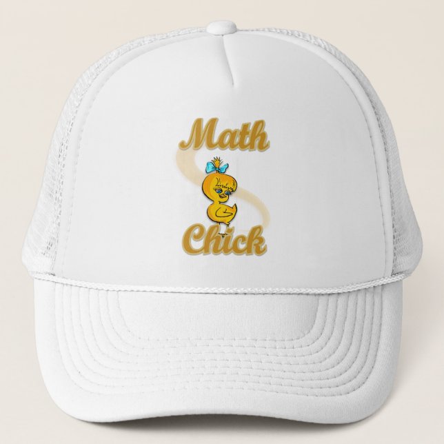 Math Chick Trucker Hat (Front)