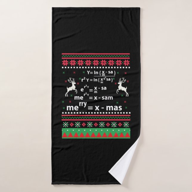 MATH CHRISTMAS BATH TOWEL (Bath Towel)