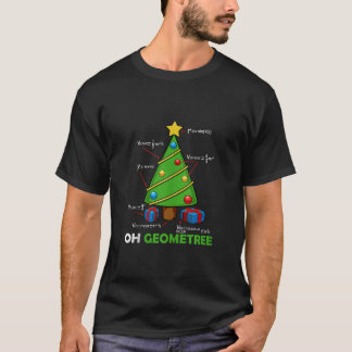 Math Christmas Geometry Mathematic Lover Nerd Teac T-Shirt