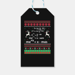 MATH CHRISTMAS GIFT TAGS