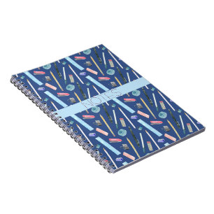MATH CLASS BLUE AQUA PINK NOTEBOOK
