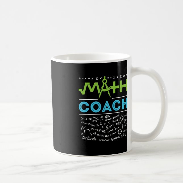 Math Coach Teacher Appreciation Back to School  Coffee Mug (Right)