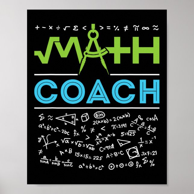 Math Coach Teacher Appreciation Back to School  Poster (Front)