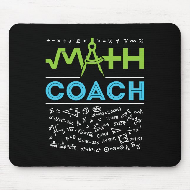 Math Coach Teacher Appreciation Ck To School  Mouse Pad (Front)