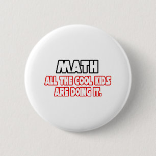 Math...Cool Kids 6 Cm Round Badge