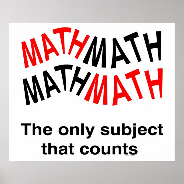 Math Counts Wave Poster (Front)