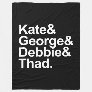 Math Detectives - Kate, George, Debbie, and Thad Fleece Blanket