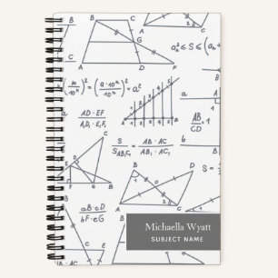 Math Diagrams Pattern Graph Paper Notebook