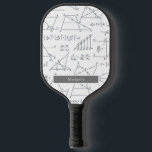 Math Diagrams Pattern Schools Event Pickleball Paddle<br><div class="desc">Purple geometric simple design notebook for engineers,  architects or engineering students with space for the name of the school subject and name you can easily change.</div>