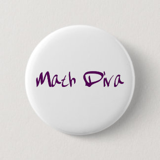 Math Diva 6 Cm Round Badge