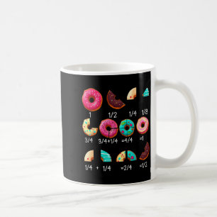 Math Doughnut Fraction Back to School Teacher Gift Coffee Mug