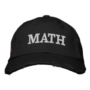 'MATH' Embroidered Hat
