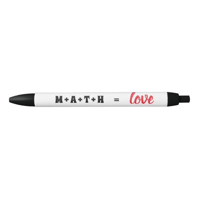 Math Equals Love Geeky Pen (Front)