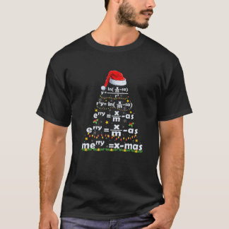 Math Equation Merry X-Mas Funny Math Teacher Chris T-Shirt