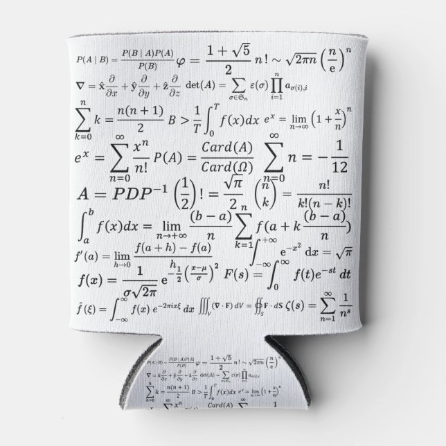 math equations and formulas can cooler (Front)