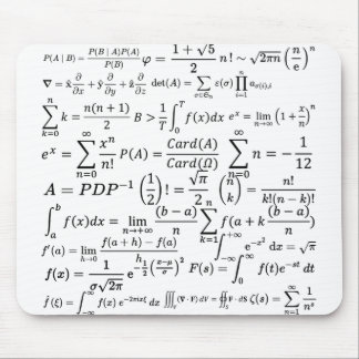 math equations and formulas mouse pad