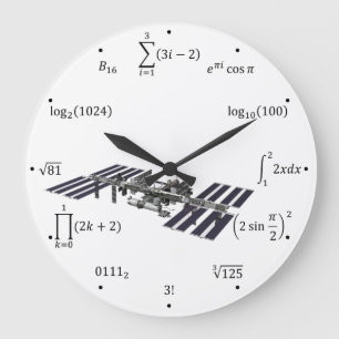 Math Equations and Notations Large Clock