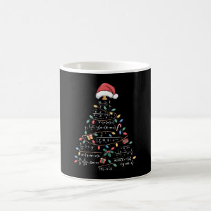 Math Equations Christmas Tree Xmas Holiday Teacher Coffee Mug