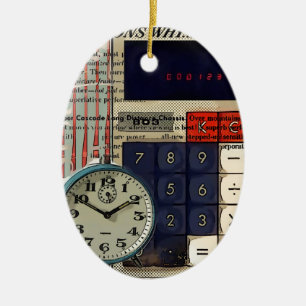 Math financial advisor accountant calculator ceramic tree decoration