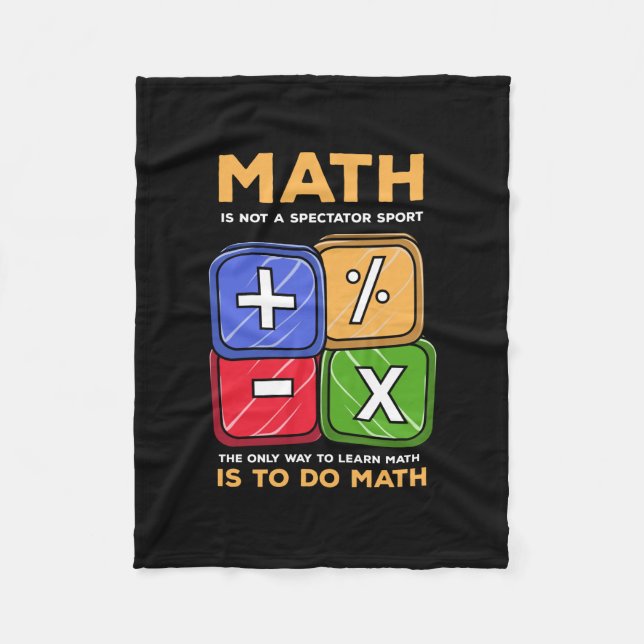 Math Fleece Blanket (Front)