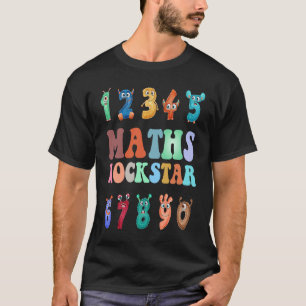 Math for Kids Boys or Girls  Cute Monster Numbers T-Shirt