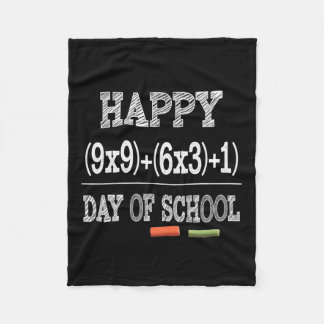 Math Formula 100 Days Of School Fleece Blanket