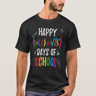 Math Formula 100 Days of School for Math Teacher S T-Shirt