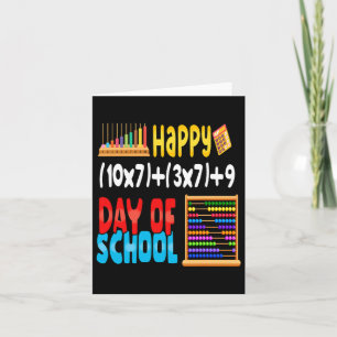 Math Formula 100 Days Of School For Teacher Studen Card