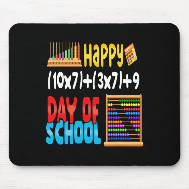 Math Formula 100 Days Of School For Teacher Studen Mouse Pad (Front)