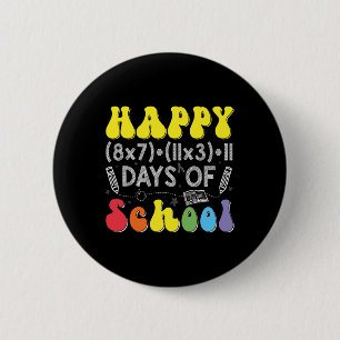 Math Formula 100 Days Of School Funny Math Teacher 6 Cm Round Badge