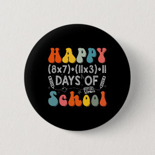Math Formula 100 Days Of School Funny Math Teacher 6 Cm Round Badge