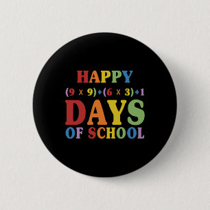 Math Formula 100 Days Of School Funny Math Teacher 6 Cm Round Badge