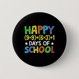 Math Formula 100 Days Of School Funny Math Teacher 6 Cm Round Badge