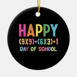 Math Formula 100 Days Of School Funny Math Teacher Ceramic Tree Decoration