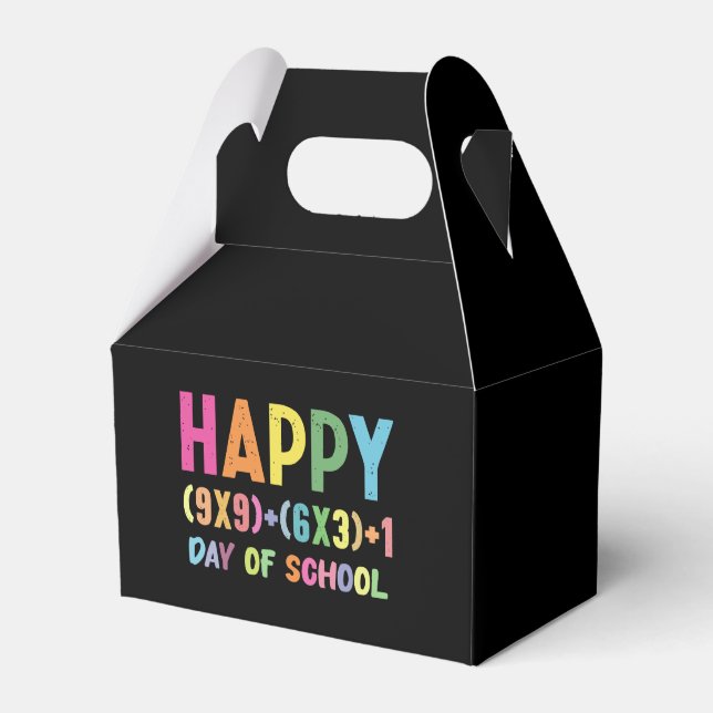 Math Formula 100 Days Of School Funny Math Teacher Favour Box (Front Side)