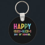 Math Formula 100 Days Of School Funny Math Teacher Key Ring<br><div class="desc">Math Formula 100 Days Of School Funny Math Teacher 100th Day T-Shirt
Math Formula 100 Days Of School Funny Math Teacher</div>