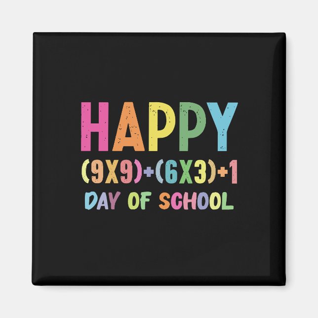 Math Formula 100 Days Of School Funny Math Teacher Magnet (Front)