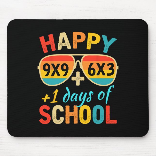 Math Formula 100 Days Of School Funny Math Teacher Mouse Pad (Front)
