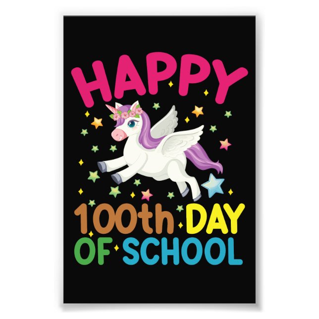 Math Formula 100 Days Of School Funny Math Teacher Photo Print (Front)