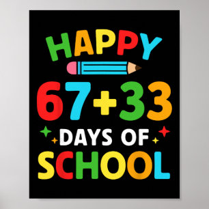 Math Formula 100 Days Of School Funny Math Teacher Poster