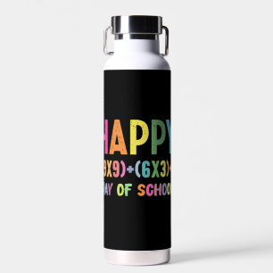 Math Formula 100 Days Of School Funny Math Teacher Water Bottle