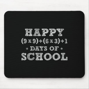 Math Formula 100 Days Of School Kid Boys Girls Tea Mouse Pad