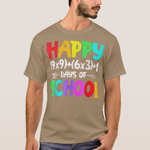 Math Formula 100 Days Of School Math Teacher 100t T-Shirt