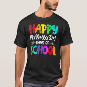Math Formula 100 Days Of School Math Teacher 100t T-Shirt