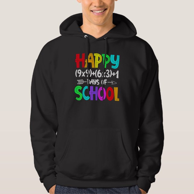 Math Formula 100 Days Of School Math Teacher 100th Hoodie (Front)