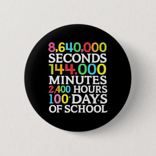 Math Formula 100 Days Of School Math Teacher Kids  6 Cm Round Badge