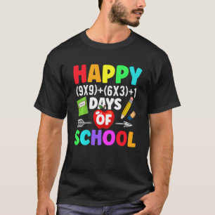 Math Formula 100 Days Of School Shirt Math Teacher