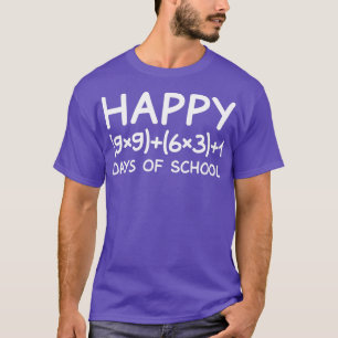 Math Formula 100 Days Of School Shirt Teacher Boy 