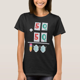 Math Formula 100 Days Of School Teacher Boy Girl T-Shirt