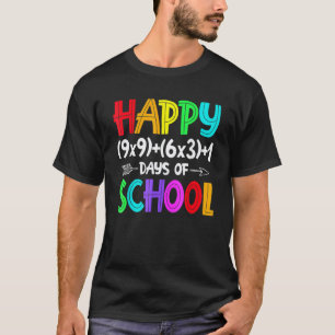 Math Formula 100 Days Of School Teacher Boys Girls T-Shirt